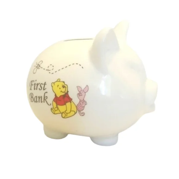 Disney Winnie the Pooh "First Piggy Bank" - Adorable Keepsake - Picture 1 of 10